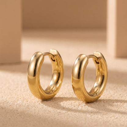 14k gold chunky earrings​

