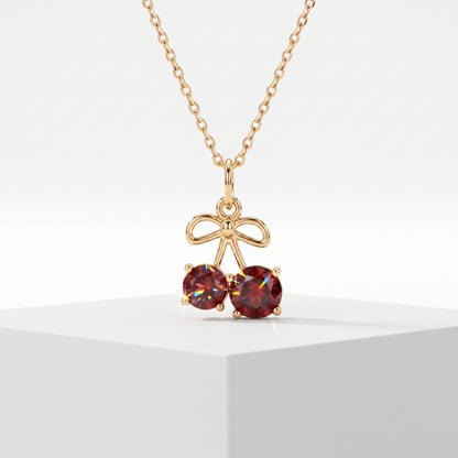 1.500ct Cherry Lab Grown Diamond Pendant Necklace