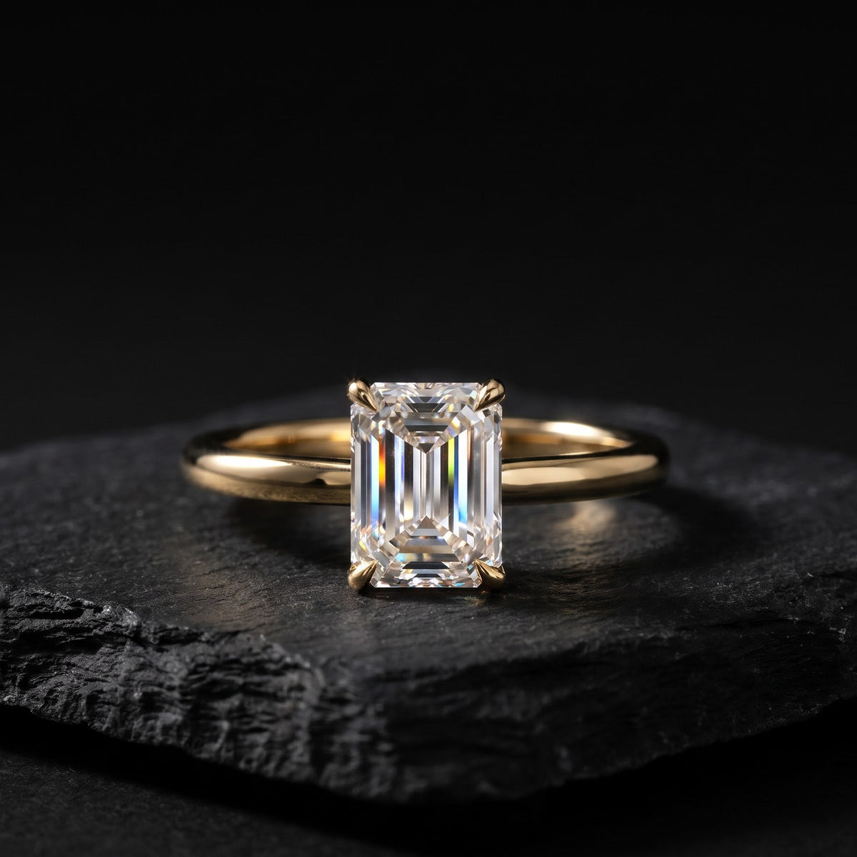 women's real emerald rings​

