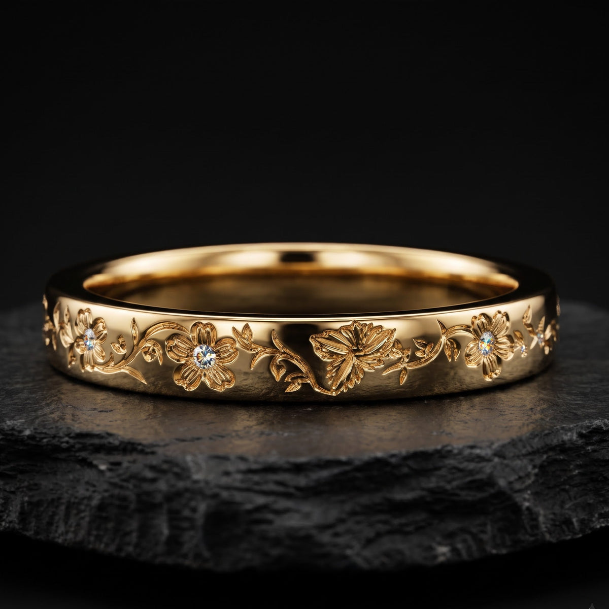 flower with ring