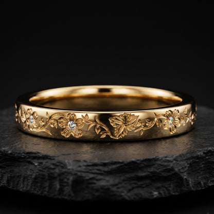 flower with ring