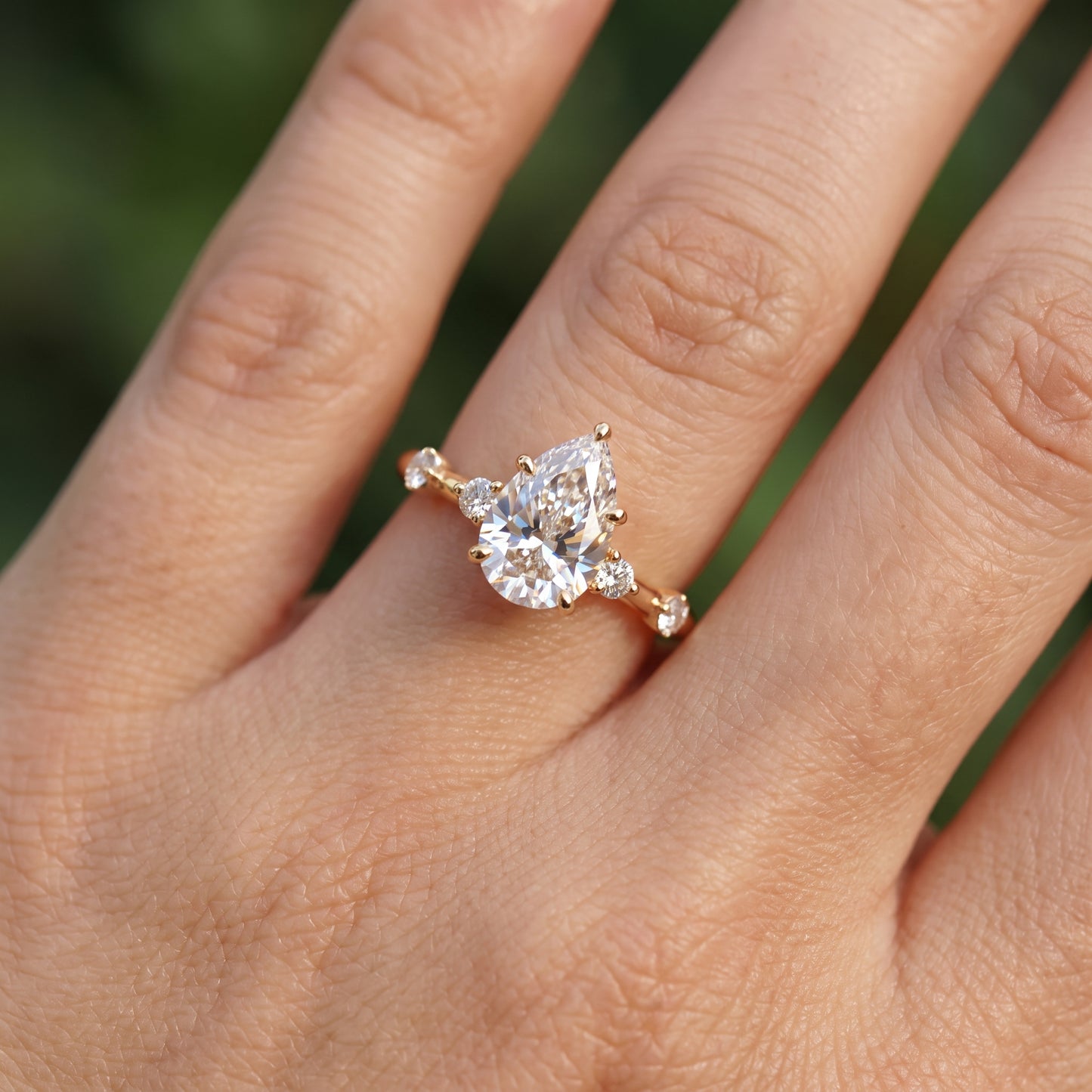 1.50 Carat Pear Cut Lab-Grown Engagement Ring