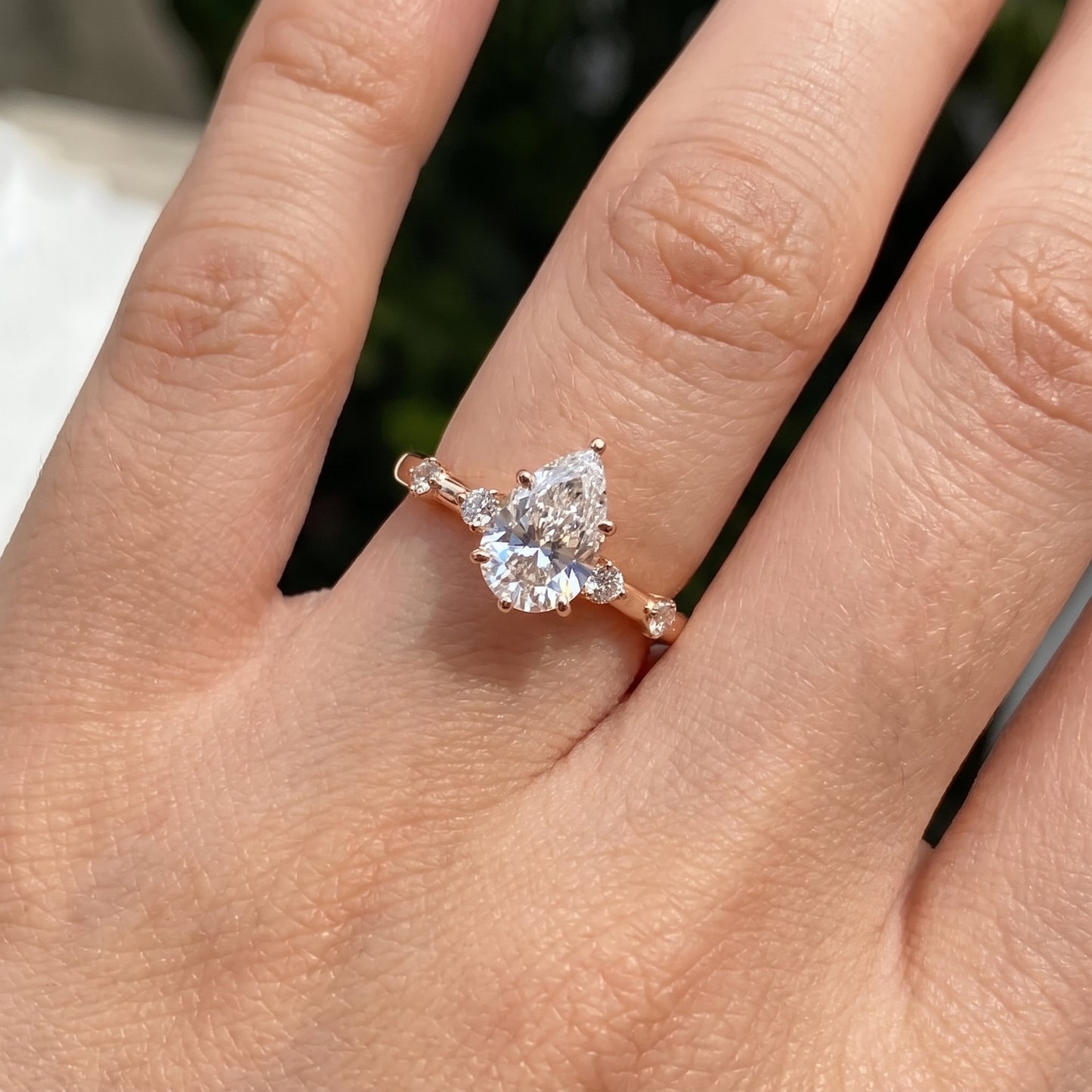 1.50 Carat Pear Cut Lab-Grown Engagement Ring