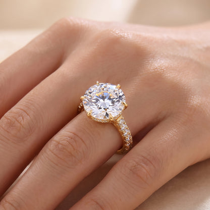 2.00ct Round Cut Paved Lab-Grown Engagement Ring