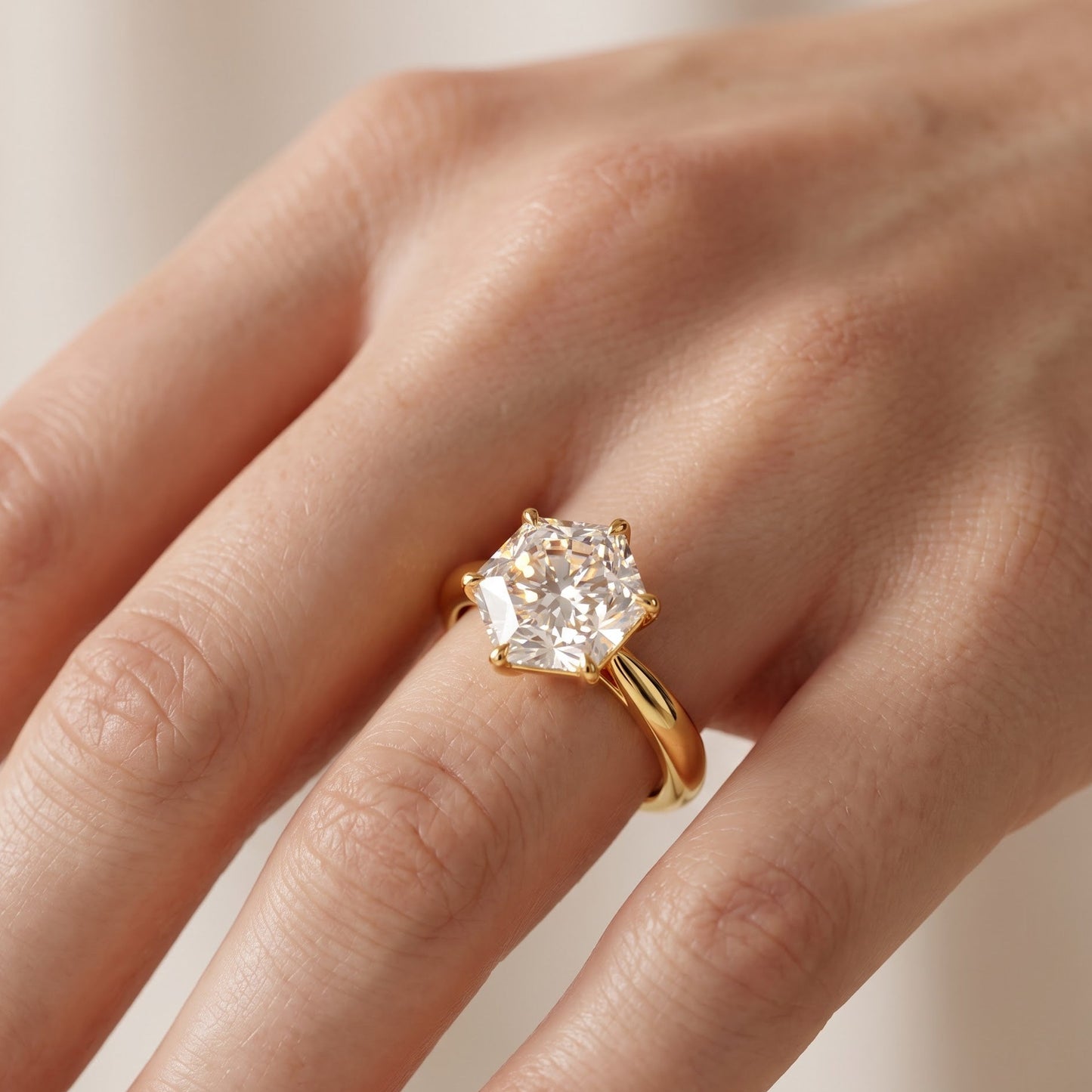 engagement rings hexagon​

