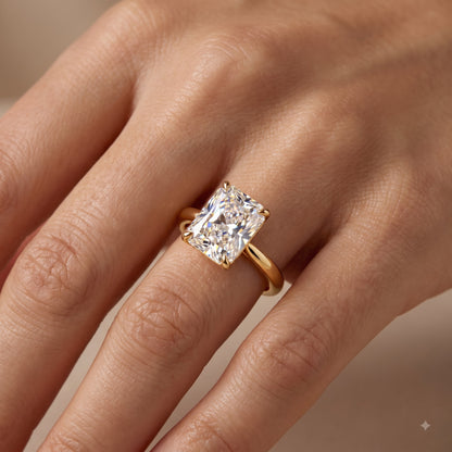 1.00CT Radiant Cut Lab Grown Diamond Engagement Ring