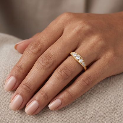 0.200 ct Vintage Inspired Lab Grown Diamond Wedding Band