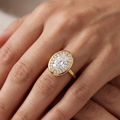 diamond rings oval​

