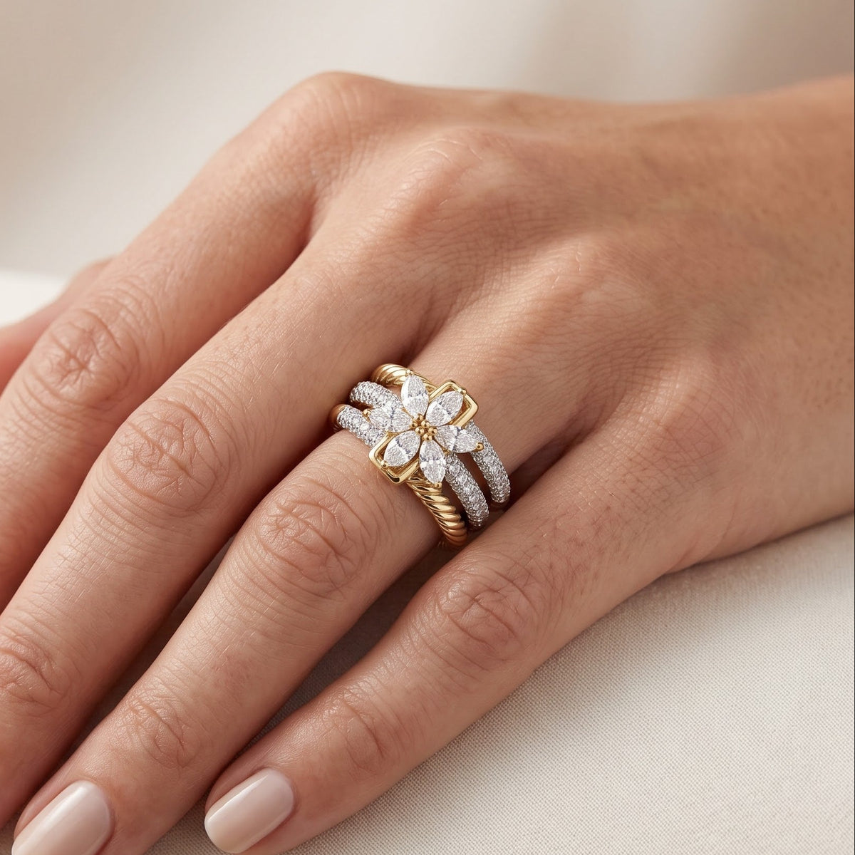 beautiful marquise diamond engagement ring​

