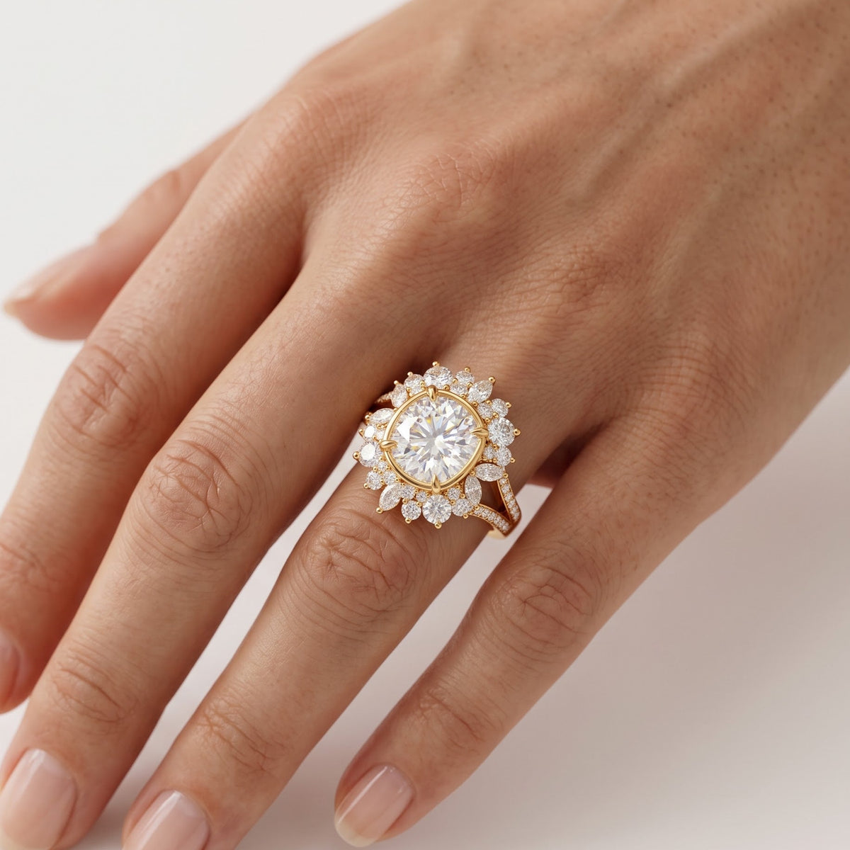 cushion cut diamond ring 