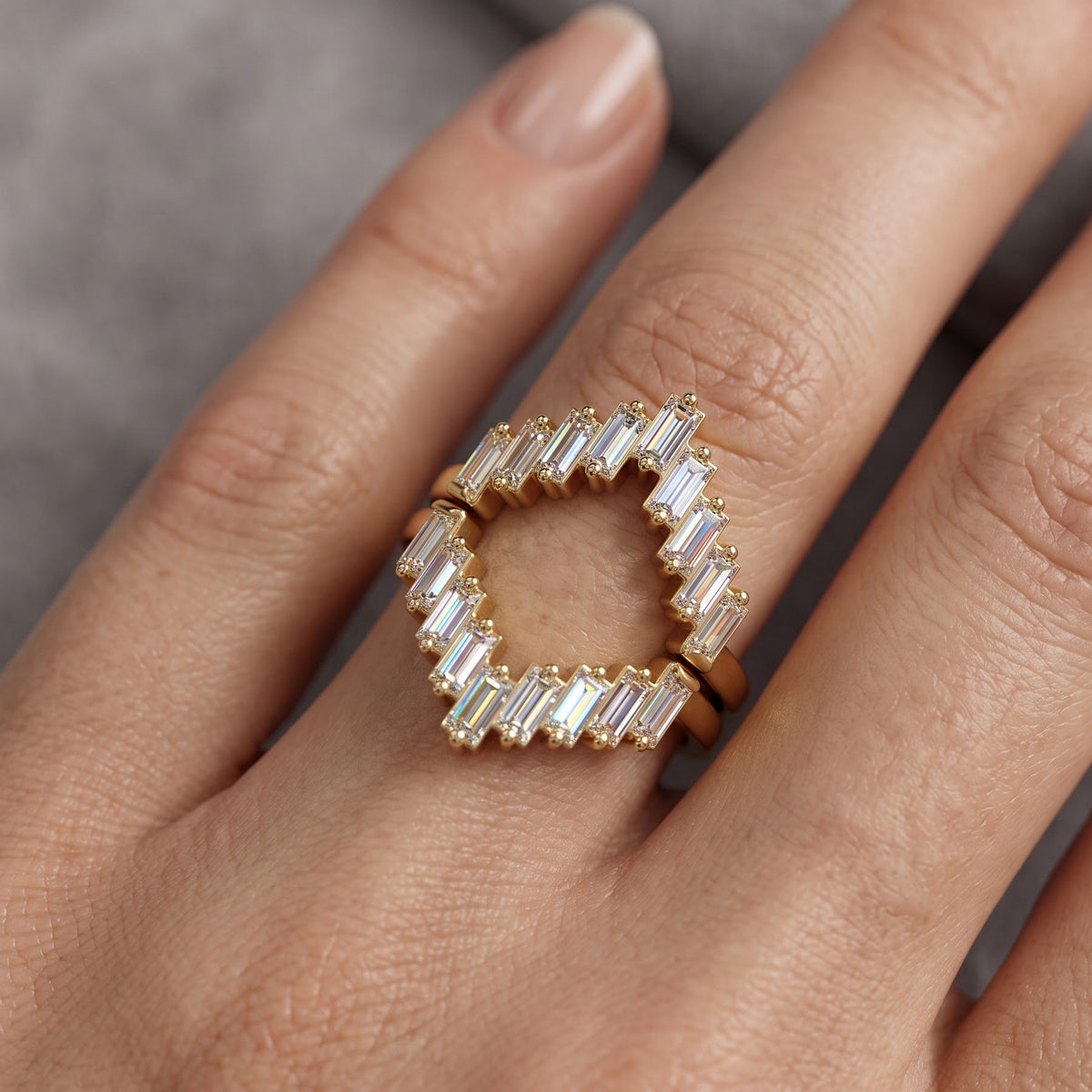open cuff diamond wedding band
