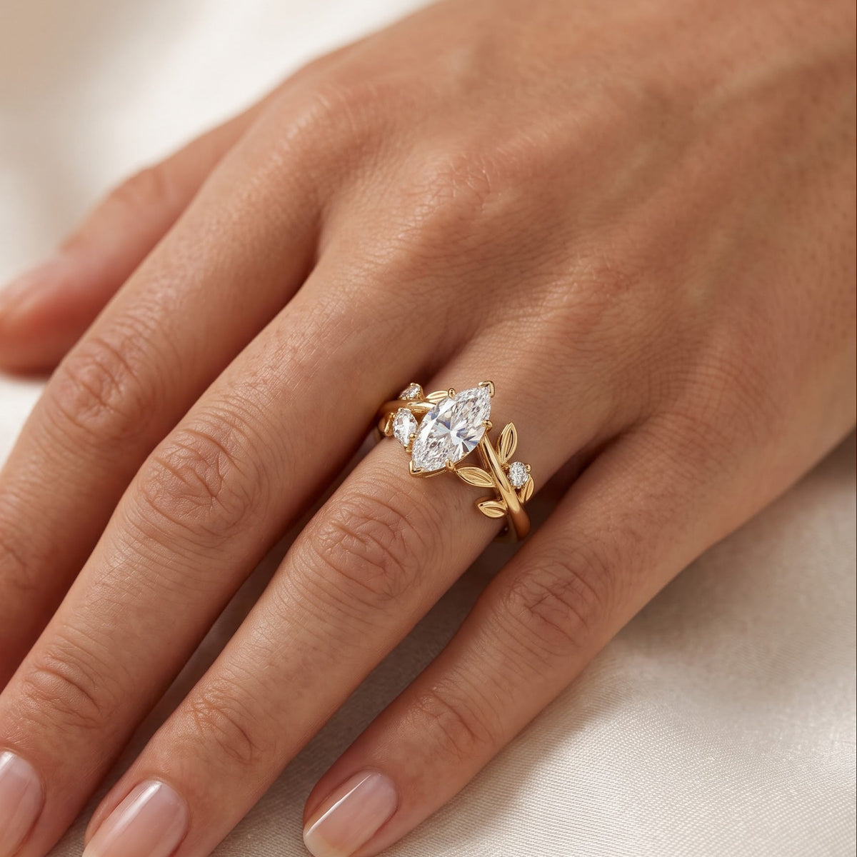 marquise cut engagement ring​


