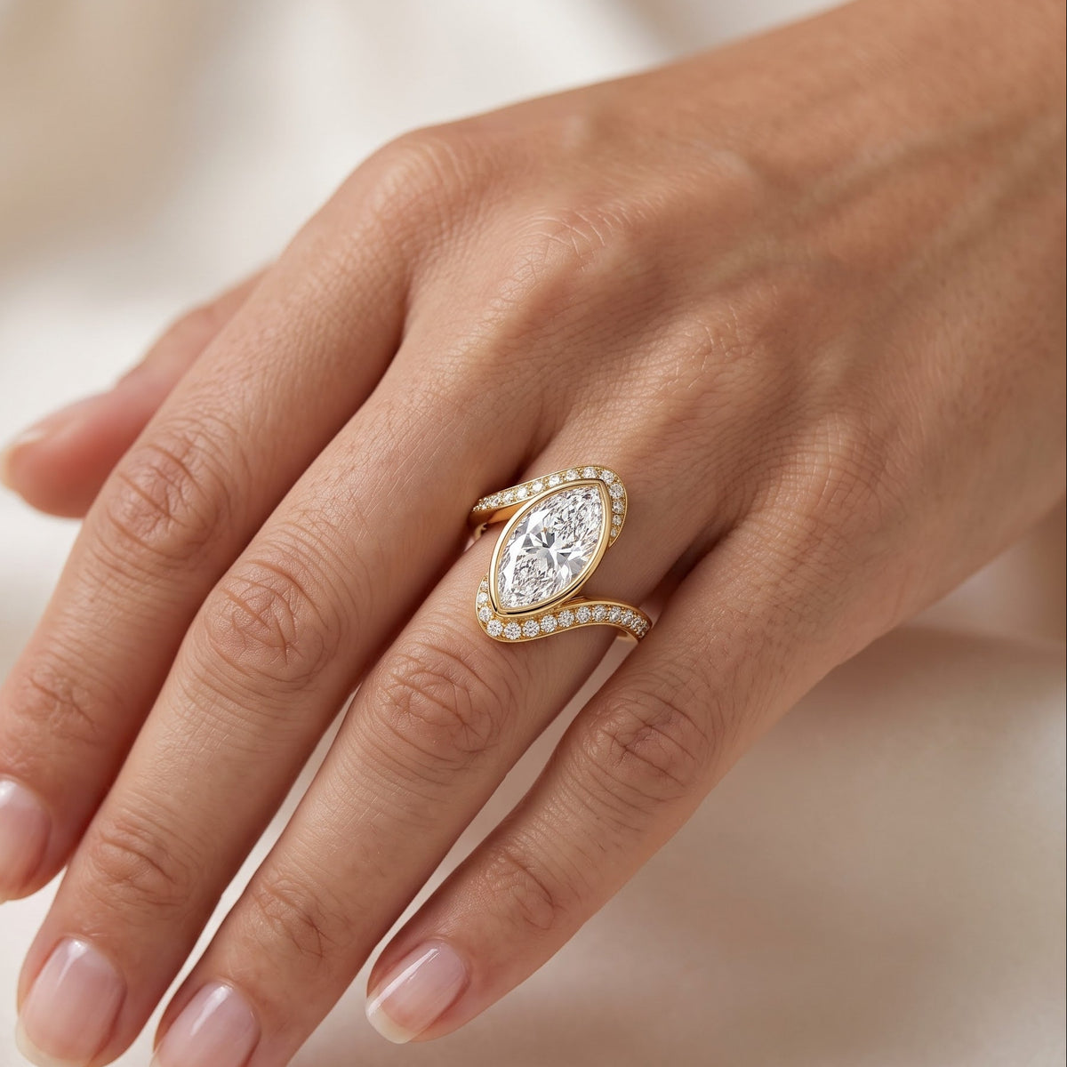 marquise diamond ring engagement​

