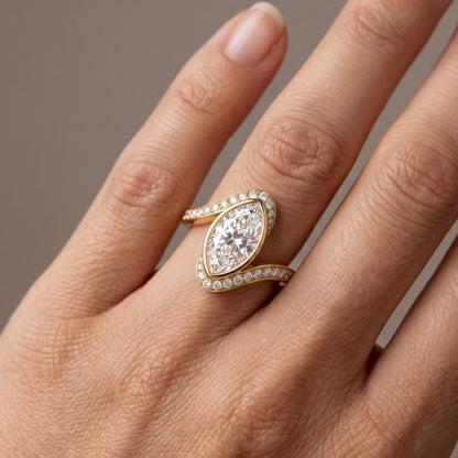 marquise diamond engagement ring​

