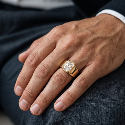 1 carat lab grown diamond ring for men