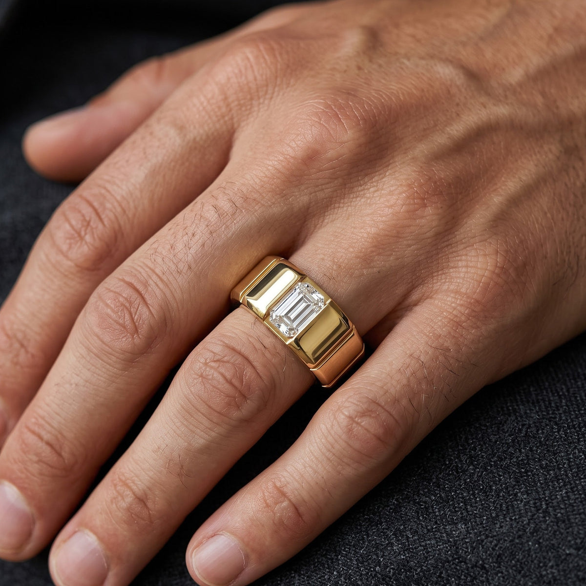 male emerald ring​

