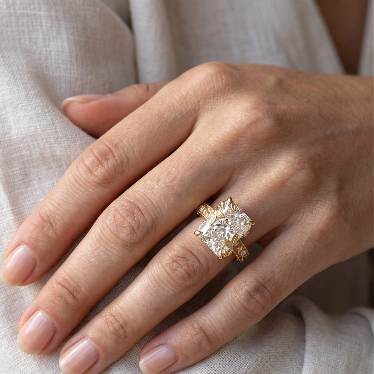 radiant engagement rings​

