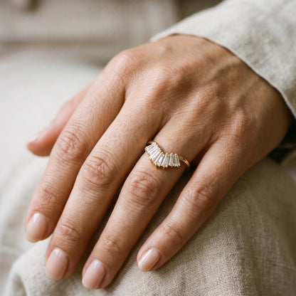 baguette wedding band ​

