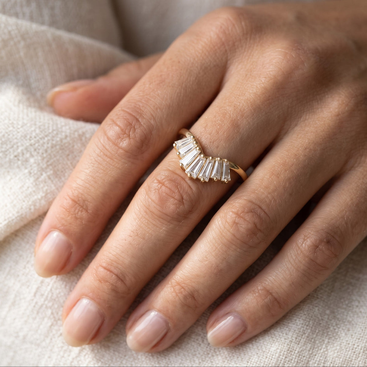 baguette wedding bands for women​

