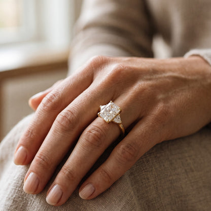 diamond three stone rings​

