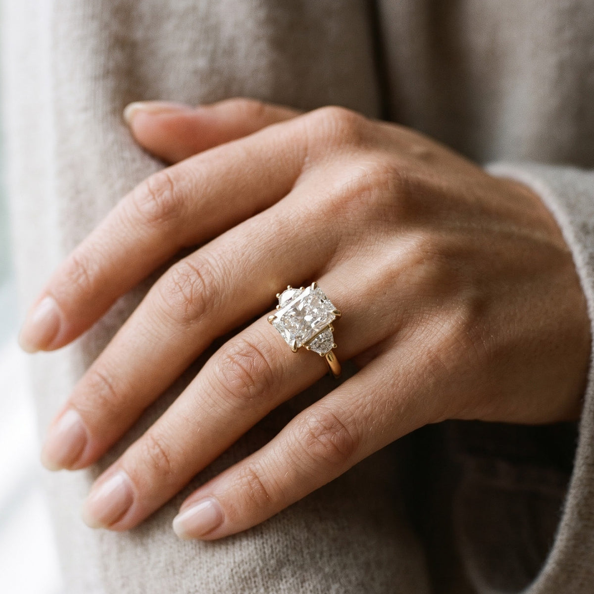 three stone wedding ring