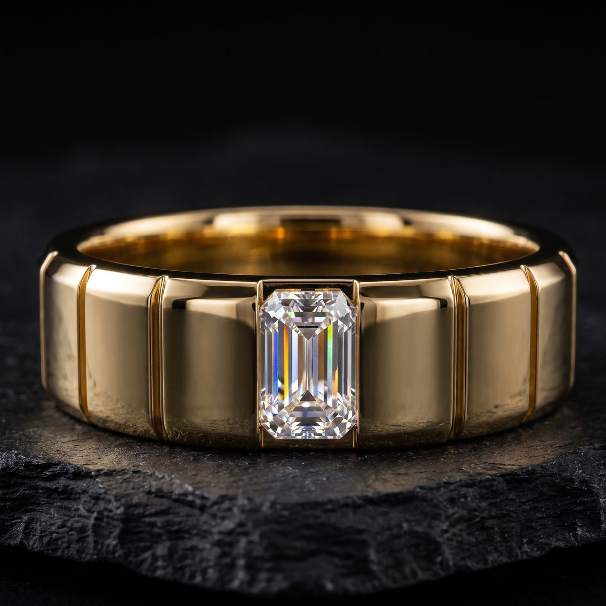 emerald men s ring​

