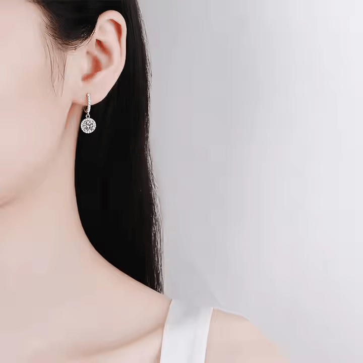 White Gold Earrings