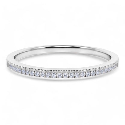 VS/G 0.300Ct Lab-Grown Eternity Ring Womens Wedding Band 14k White Gold