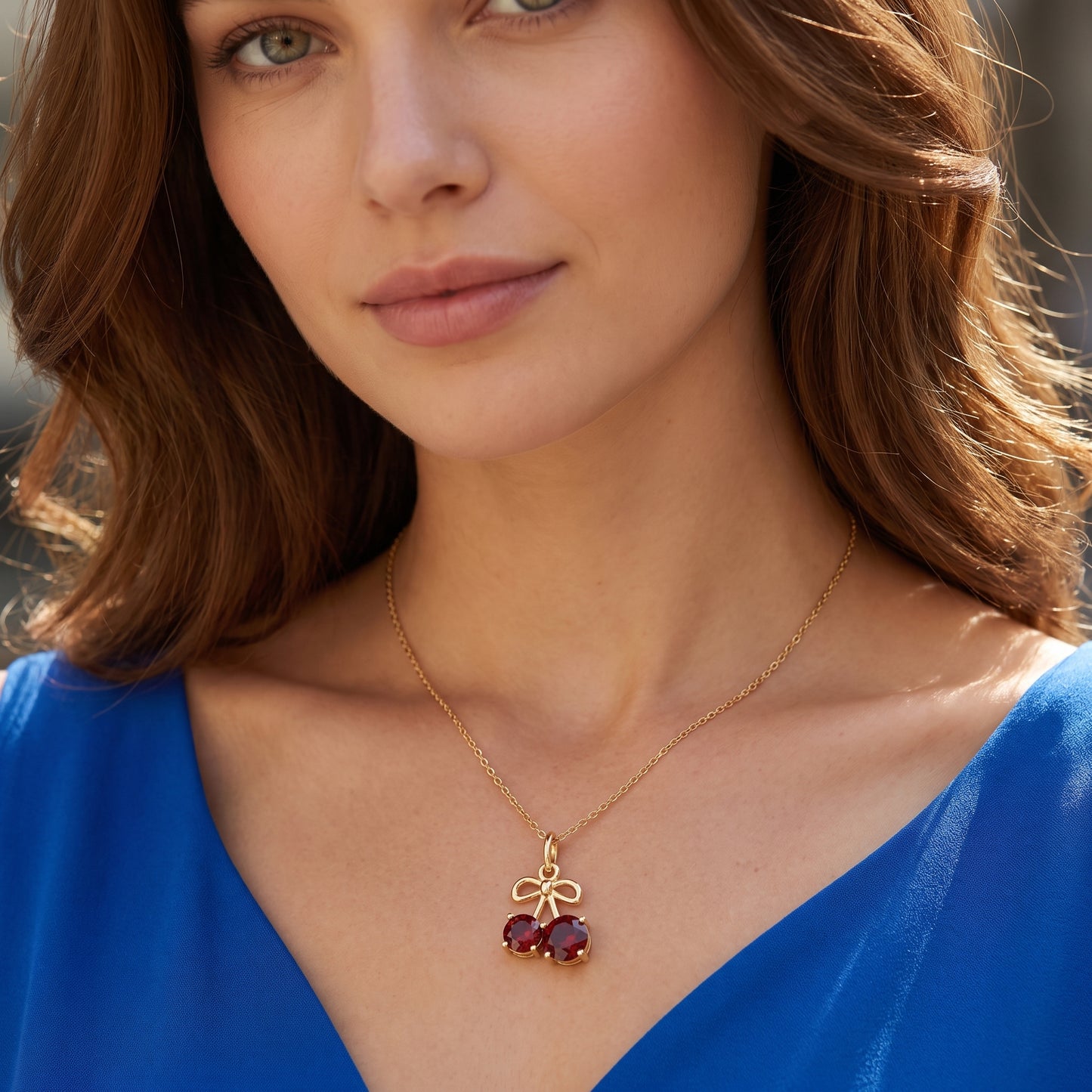 1.500ct Cherry Lab Grown Diamond Pendant Necklace