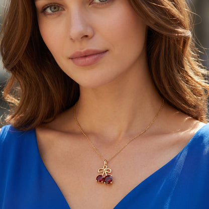 1.500ct Cherry Lab Grown Diamond Pendant Necklace