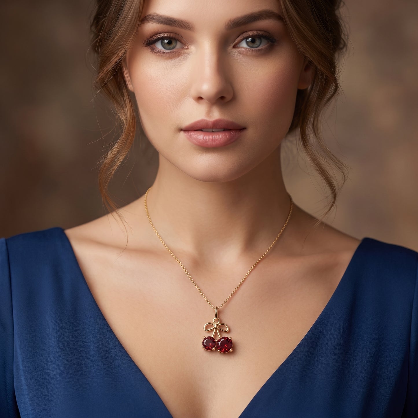 1.500ct Cherry Lab Grown Diamond Pendant Necklace