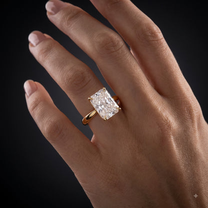 1.00CT Radiant Cut Lab Grown Diamond Engagement Ring
