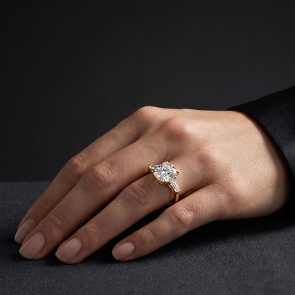 cushion cut diamond engagement ring​

