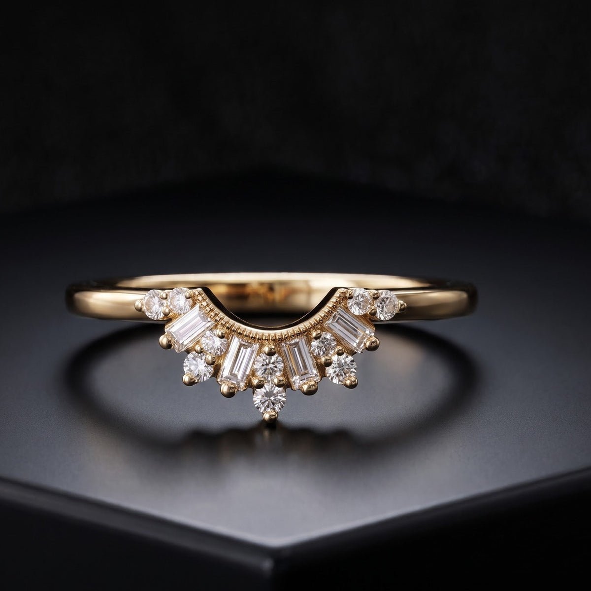 baguette and diamond band​

