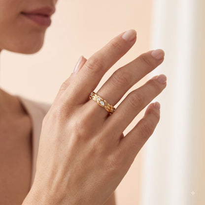 0.750 ct  Marquise Cut Lab Grown Diamond Unique Wedding Band