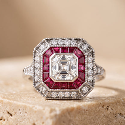 asscher cut diamond jewelry​


