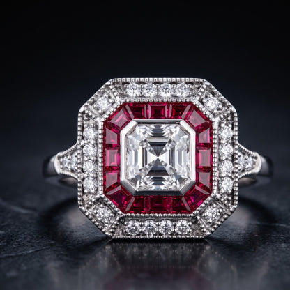 asscher cut engagement rings​


