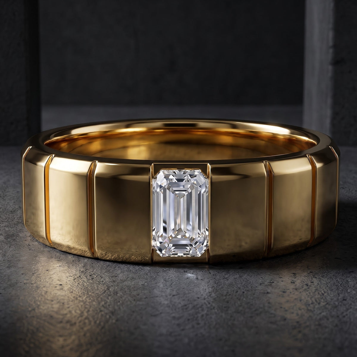 men's emerald ring​

