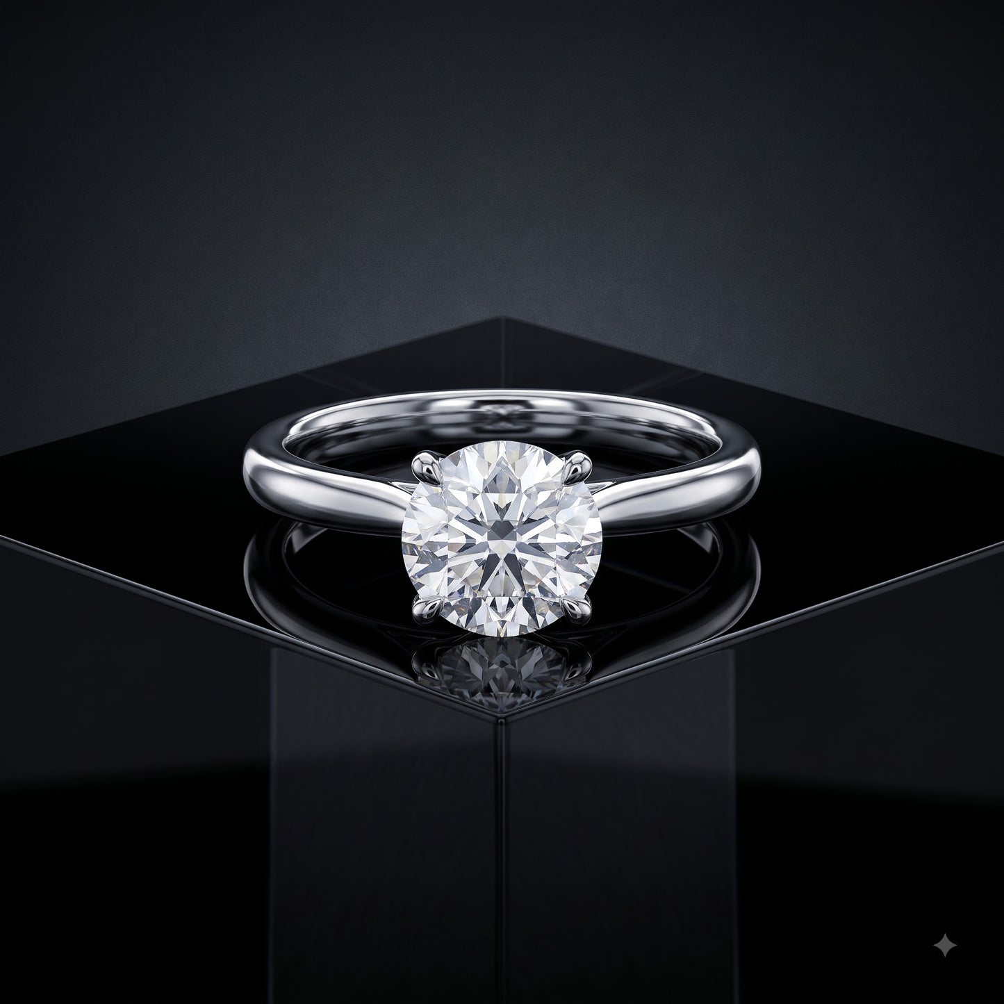 2.00ct Round Cut Lab Grown Diamond Solitaire Engagement Ring