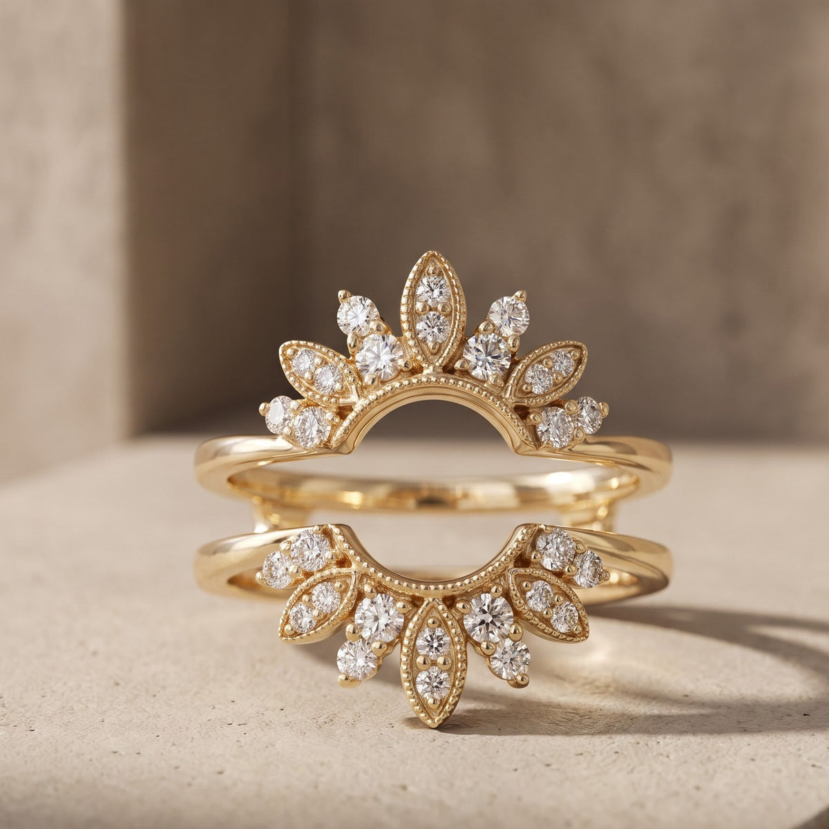 nature inspired diamond ring