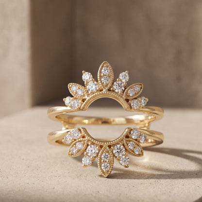 nature inspired diamond ring