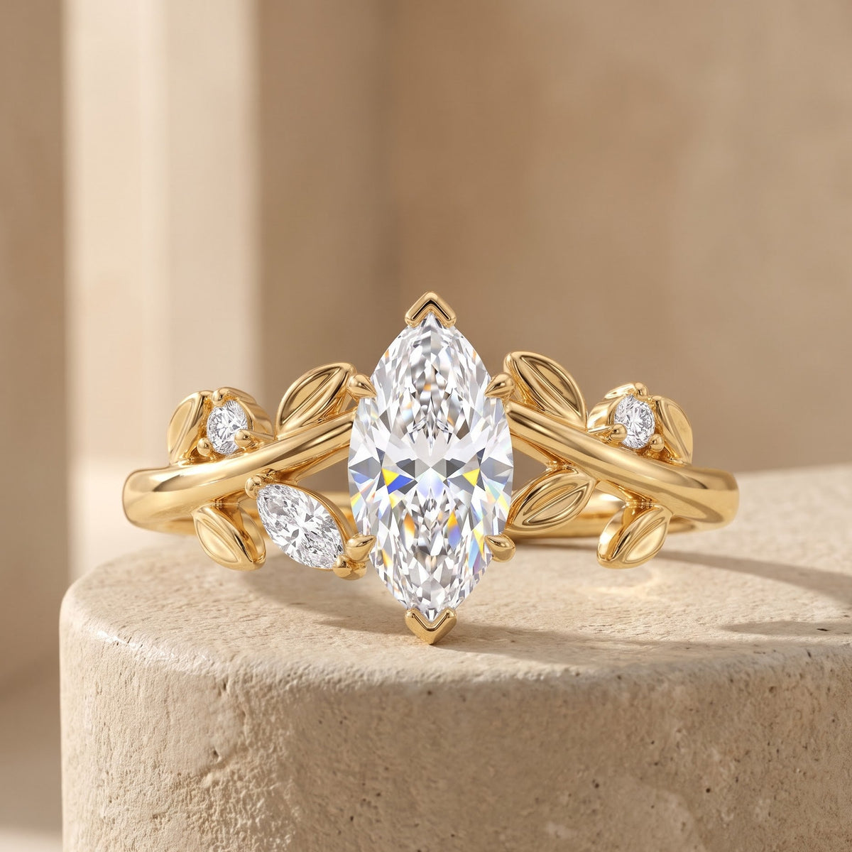 engagement marquise diamond ring​

