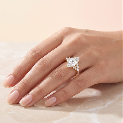 engagement marquise diamond ring​

