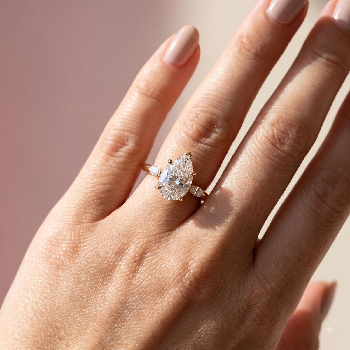 pear shaped engagement ring