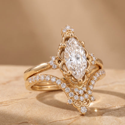 vintage engagement rings marquise​

