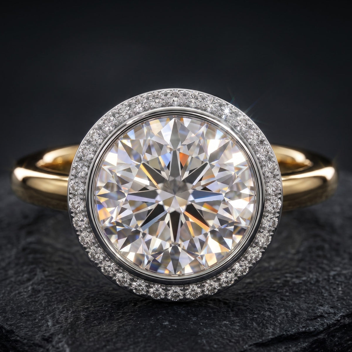 round diamond with round halo​

