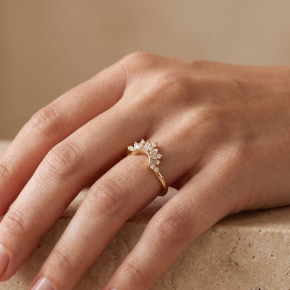 wedding bands baguette cut​

