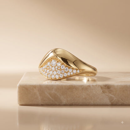 0.500 ct Round Cut Lab Grown Diamond Cluster Wedding Band