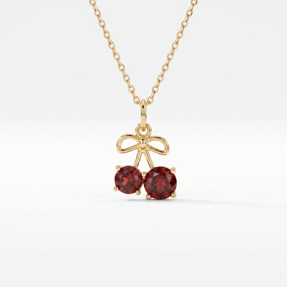 1.500ct Cherry Lab Grown Diamond Pendant Necklace