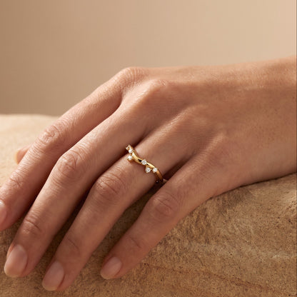 lab grown diamond stacking wedding band